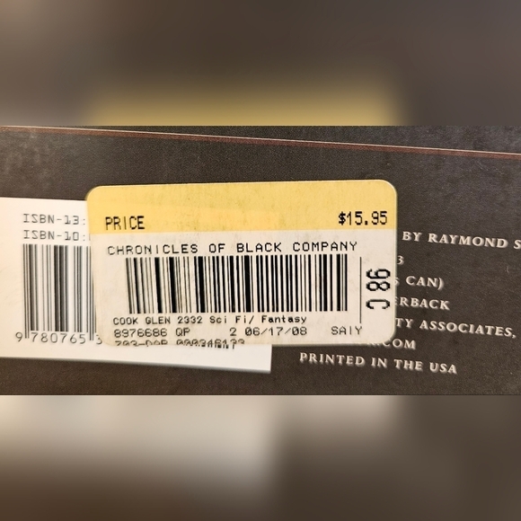 Gleen Cook Chronicles of the Black Company Book Home Accents Cofffe Table Books - Picture 7 of 17